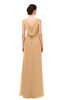 ColsBM Regina Desert Mist Bridesmaid Dresses Mature V-neck Sleeveless Buttons Zip up Floor Length