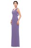 ColsBM Regina Lilac Bridesmaid Dresses Mature V-neck Sleeveless Buttons Zip up Floor Length