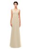ColsBM Regina Novelle Peach Bridesmaid Dresses Mature V-neck Sleeveless Buttons Zip up Floor Length