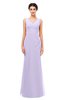 ColsBM Regina Pastel Lilac Bridesmaid Dresses Mature V-neck Sleeveless Buttons Zip up Floor Length