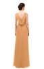 ColsBM Regina Pheasant Bridesmaid Dresses Mature V-neck Sleeveless Buttons Zip up Floor Length
