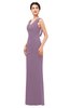 ColsBM Regina Valerian Bridesmaid Dresses Mature V-neck Sleeveless Buttons Zip up Floor Length