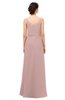 ColsBM Sasha Blush Pink Bridesmaid Dresses Column Simple Floor Length Sleeveless Zip up V-neck