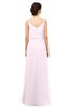 ColsBM Sasha Blush Bridesmaid Dresses Column Simple Floor Length Sleeveless Zip up V-neck