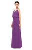 ColsBM Sasha Dahlia Bridesmaid Dresses Column Simple Floor Length Sleeveless Zip up V-neck