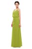ColsBM Sasha Green Oasis Bridesmaid Dresses Column Simple Floor Length Sleeveless Zip up V-neck