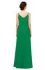 ColsBM Sasha Green Bridesmaid Dresses Column Simple Floor Length Sleeveless Zip up V-neck