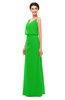 ColsBM Sasha Jasmine Green Bridesmaid Dresses Column Simple Floor Length Sleeveless Zip up V-neck