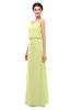 ColsBM Sasha Lime Sherbet Bridesmaid Dresses Column Simple Floor Length Sleeveless Zip up V-neck