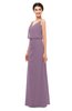 ColsBM Sasha Mauve Bridesmaid Dresses Column Simple Floor Length Sleeveless Zip up V-neck