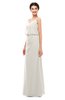 ColsBM Sasha Off White Bridesmaid Dresses Column Simple Floor Length Sleeveless Zip up V-neck