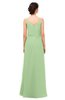 ColsBM Sasha Sage Green Bridesmaid Dresses Column Simple Floor Length Sleeveless Zip up V-neck