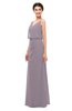 ColsBM Sasha Sea Fog Bridesmaid Dresses Column Simple Floor Length Sleeveless Zip up V-neck