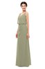 ColsBM Sasha Sponge Bridesmaid Dresses Column Simple Floor Length Sleeveless Zip up V-neck