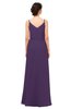 ColsBM Sasha Violet Bridesmaid Dresses Column Simple Floor Length Sleeveless Zip up V-neck