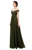 ColsBM Lilith Beech Bridesmaid Dresses Off The Shoulder Pleated Short Sleeve Romantic Zip up A-line