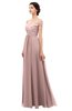 ColsBM Lilith Blush Pink Bridesmaid Dresses Off The Shoulder Pleated Short Sleeve Romantic Zip up A-line