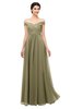 ColsBM Lilith Boa Bridesmaid Dresses Off The Shoulder Pleated Short Sleeve Romantic Zip up A-line