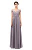 ColsBM Lilith Cameo Bridesmaid Dresses Off The Shoulder Pleated Short Sleeve Romantic Zip up A-line