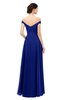 ColsBM Lilith Electric Blue Bridesmaid Dresses Off The Shoulder Pleated Short Sleeve Romantic Zip up A-line