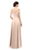 ColsBM Lilith Fresh Salmon Bridesmaid Dresses Off The Shoulder Pleated Short Sleeve Romantic Zip up A-line