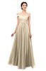 ColsBM Lilith Novelle Peach Bridesmaid Dresses Off The Shoulder Pleated Short Sleeve Romantic Zip up A-line