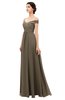 ColsBM Lilith Otter Bridesmaid Dresses Off The Shoulder Pleated Short Sleeve Romantic Zip up A-line