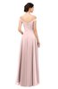 ColsBM Lilith Pastel Pink Bridesmaid Dresses Off The Shoulder Pleated Short Sleeve Romantic Zip up A-line