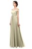 ColsBM Lilith Putty Bridesmaid Dresses Off The Shoulder Pleated Short Sleeve Romantic Zip up A-line