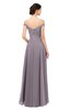 ColsBM Lilith Sea Fog Bridesmaid Dresses Off The Shoulder Pleated Short Sleeve Romantic Zip up A-line