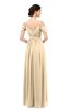 ColsBM Elwyn Apricot Gelato Bridesmaid Dresses Floor Length Pleated V-neck Romantic Backless A-line