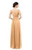 ColsBM Elwyn Apricot Bridesmaid Dresses Floor Length Pleated V-neck Romantic Backless A-line