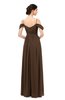 ColsBM Elwyn Chocolate Brown Bridesmaid Dresses Floor Length Pleated V-neck Romantic Backless A-line
