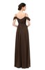 ColsBM Elwyn Copper Bridesmaid Dresses Floor Length Pleated V-neck Romantic Backless A-line