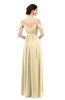 ColsBM Elwyn Cornhusk Bridesmaid Dresses Floor Length Pleated V-neck Romantic Backless A-line