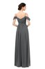 ColsBM Elwyn Grey Bridesmaid Dresses Floor Length Pleated V-neck Romantic Backless A-line