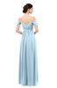 ColsBM Elwyn Ice Blue Bridesmaid Dresses Floor Length Pleated V-neck Romantic Backless A-line