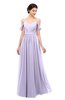 ColsBM Elwyn Light Purple Bridesmaid Dresses Floor Length Pleated V-neck Romantic Backless A-line