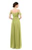 ColsBM Elwyn Linden Green Bridesmaid Dresses Floor Length Pleated V-neck Romantic Backless A-line