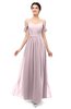 ColsBM Elwyn Pale Lilac Bridesmaid Dresses Floor Length Pleated V-neck Romantic Backless A-line