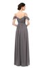 ColsBM Elwyn Ridge Grey Bridesmaid Dresses Floor Length Pleated V-neck Romantic Backless A-line