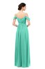 ColsBM Elwyn Seafoam Green Bridesmaid Dresses Floor Length Pleated V-neck Romantic Backless A-line