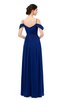 ColsBM Elwyn Sodalite Blue Bridesmaid Dresses Floor Length Pleated V-neck Romantic Backless A-line