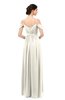 ColsBM Elwyn Whisper White Bridesmaid Dresses Floor Length Pleated V-neck Romantic Backless A-line