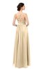 ColsBM Bryn Apricot Gelato Bridesmaid Dresses Floor Length Sash Sleeveless Simple A-line Criss-cross Straps