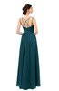 ColsBM Bryn Blue Green Bridesmaid Dresses Floor Length Sash Sleeveless Simple A-line Criss-cross Straps