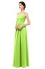 ColsBM Bryn Bright Green Bridesmaid Dresses Floor Length Sash Sleeveless Simple A-line Criss-cross Straps