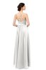 ColsBM Bryn Cloud White Bridesmaid Dresses Floor Length Sash Sleeveless Simple A-line Criss-cross Straps
