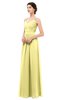 ColsBM Bryn Daffodil Bridesmaid Dresses Floor Length Sash Sleeveless Simple A-line Criss-cross Straps