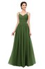 ColsBM Bryn Garden Green Bridesmaid Dresses Floor Length Sash Sleeveless Simple A-line Criss-cross Straps